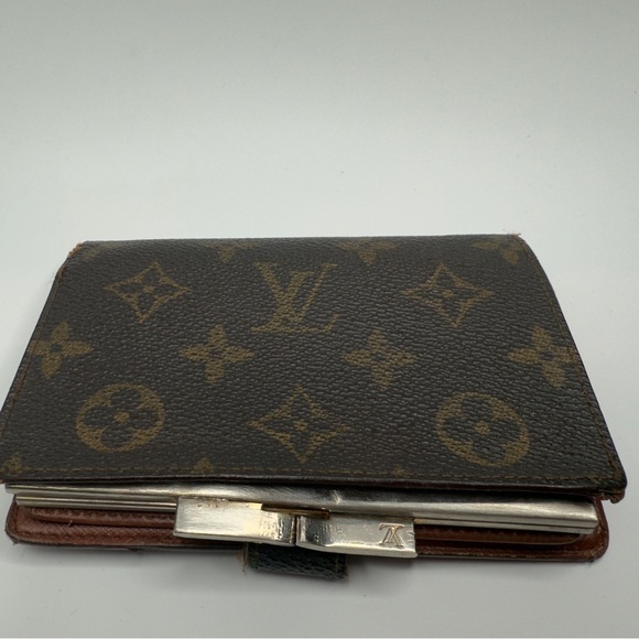 Louis Vuitton Handbags - Louis Vuitton Brown Monogram French Purse Wallet Silver | Women’s | Used |